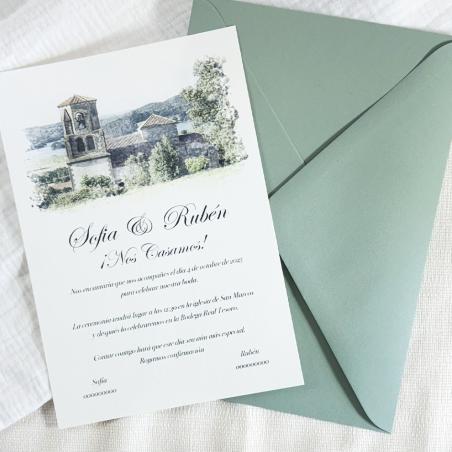 Invitación con Acuarela Personalizada