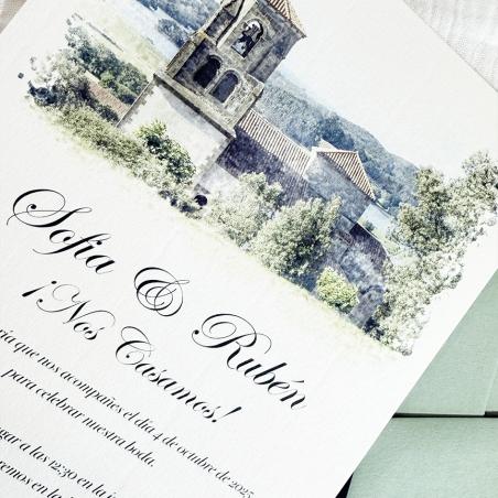 Invitación con Acuarela Personalizada