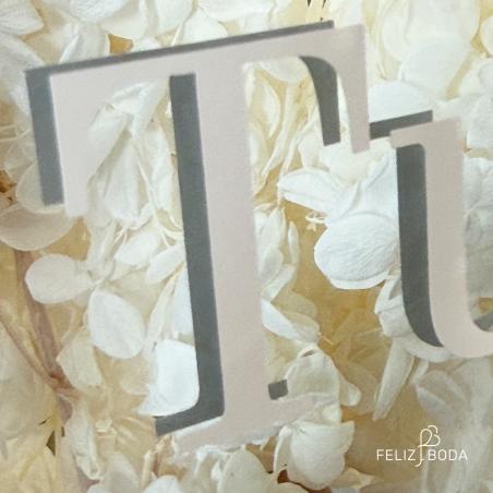 Vinilo Personalizado para Cartel de Bienvenida Romántico
