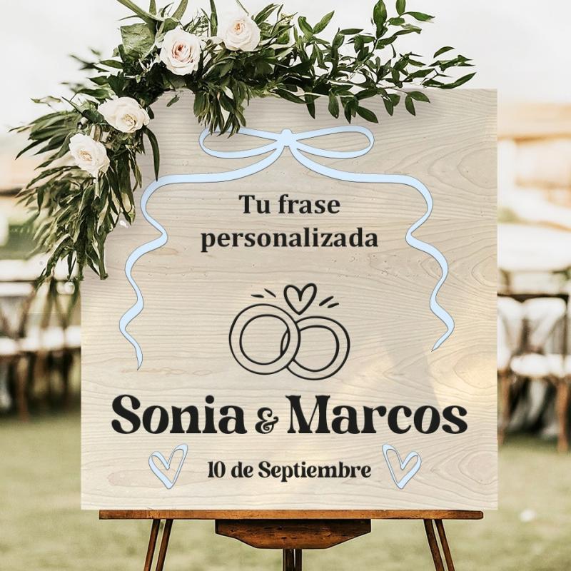 Cartel de Bienvenida Estilo Romántico
