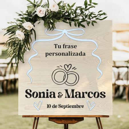 Cartel de Bienvenida Estilo Romántico