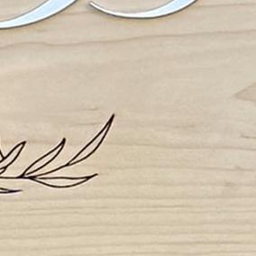 Cartel de Madera Grabado Personalizado 2