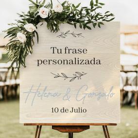 Cartel de madera para Personalizar