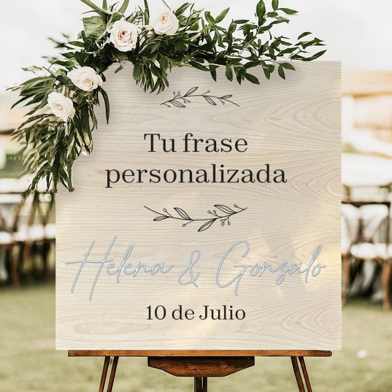 Cartel de madera para Personalizar
