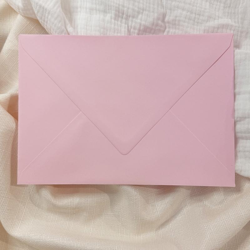 Sobres para invitaciones rosa palo
