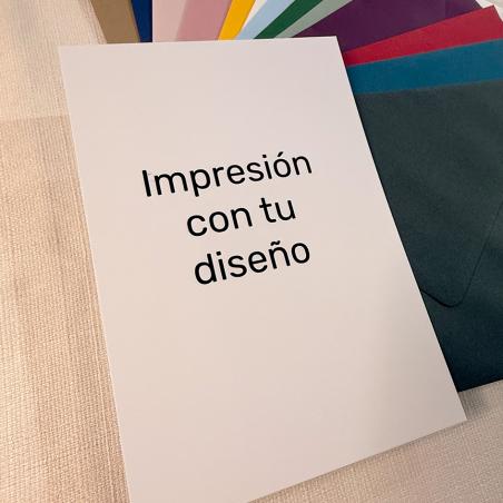 Impresión de Invitaciones en papel estucado
