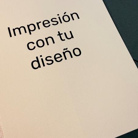 Impresión Invitaciones en Verjurado Crema