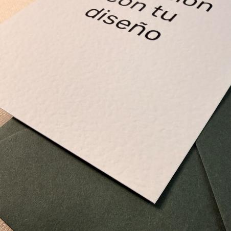 Impresión de Invitaciones papel acuarela