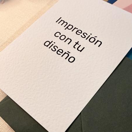 Impresión de Invitaciones papel acuarela