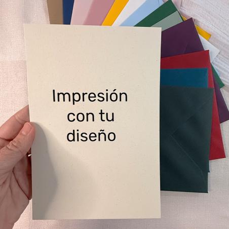 Imprimir Invitaciones en Reciclado Algas