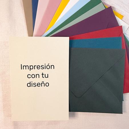Impremir Invitaciones en Reciclado Algas
