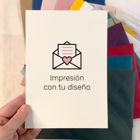 Impresión Invitaciones en Verjurado Blanco