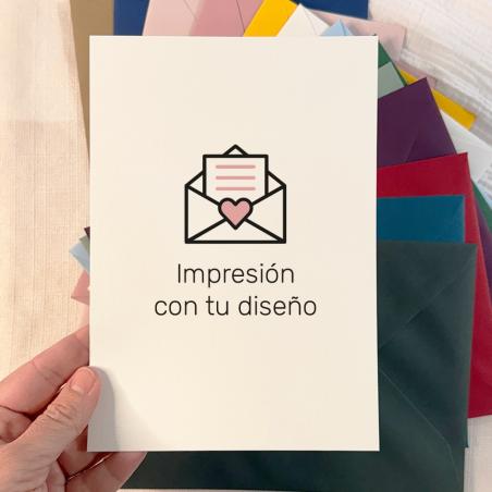 Impresión Invitaciones en Verjurado Blanco