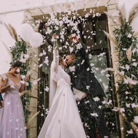 Cañon Confeti Mariposas para Bodas