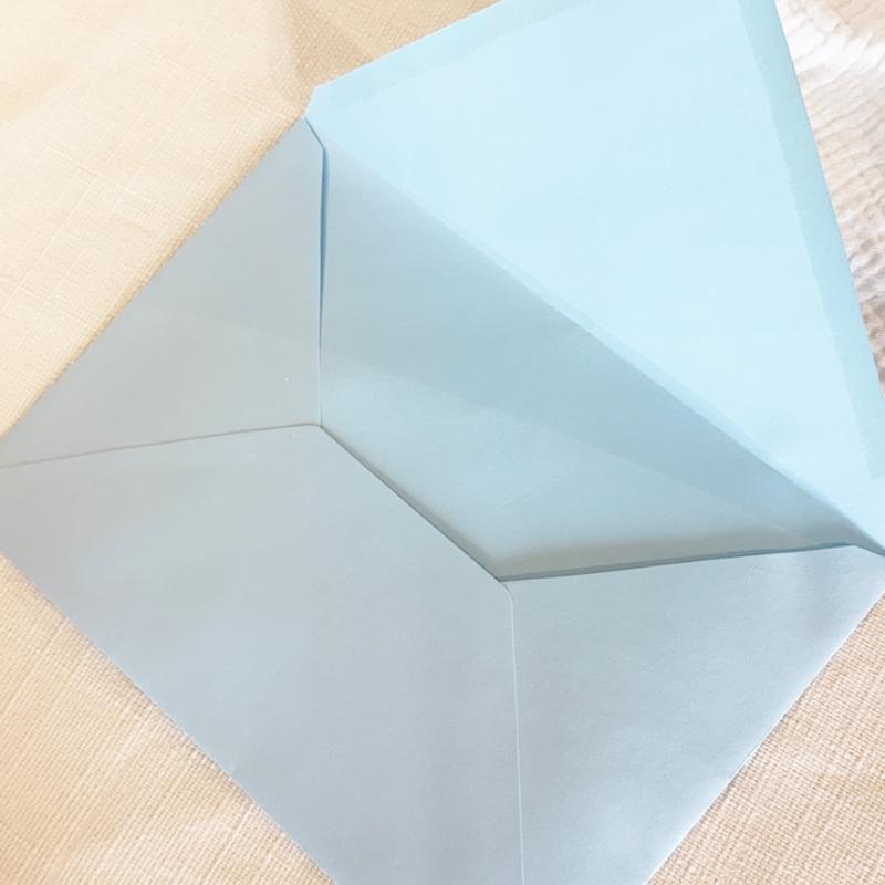 Sobres para invitaciones Celeste
