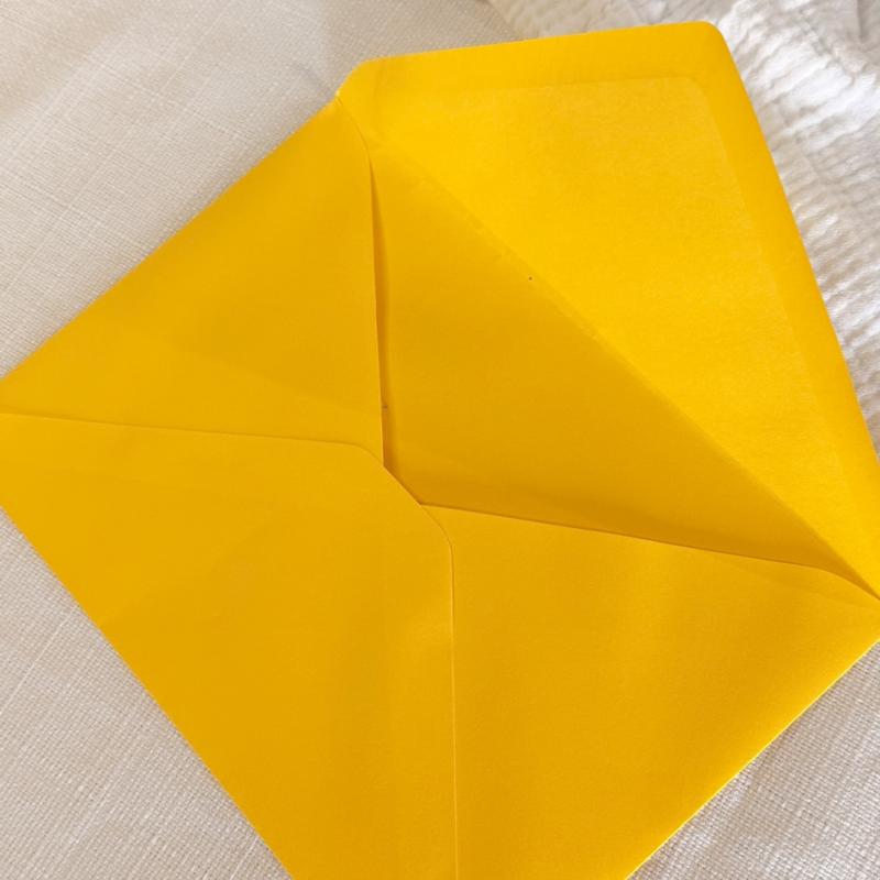 Sobres para invitaciones Amarillo
