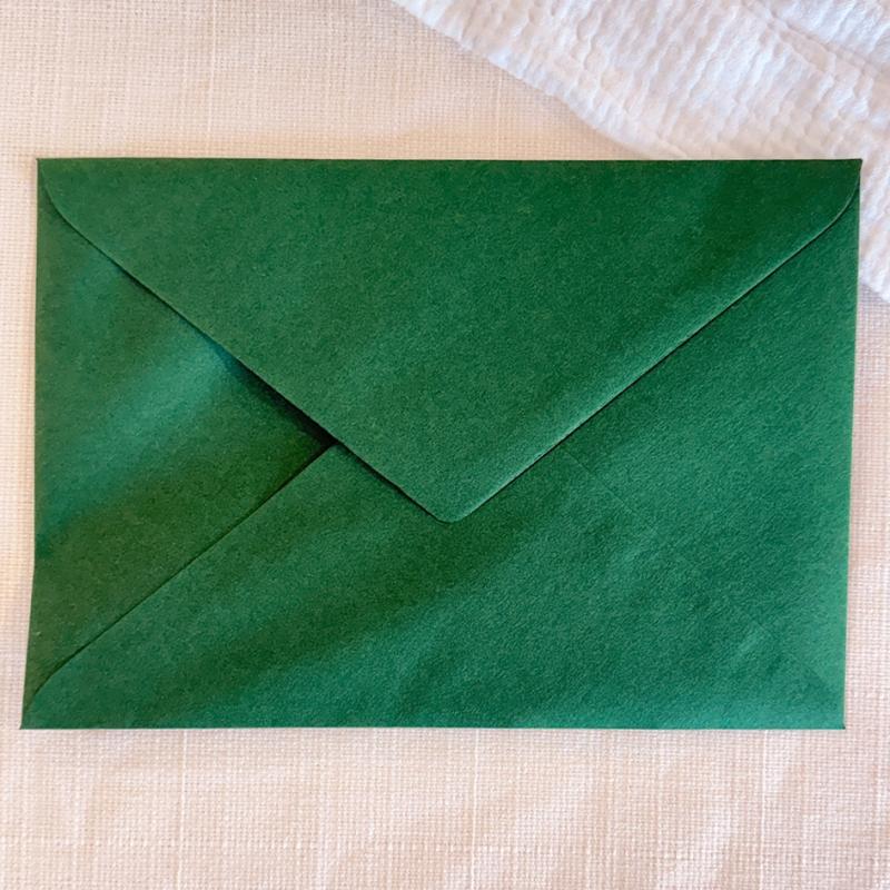 Sobres para invitaciones Verde