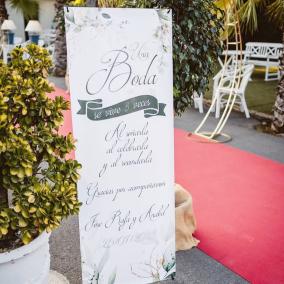 Banner Boda Oro Verde