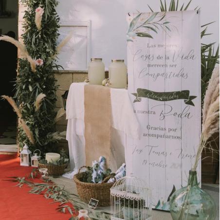 Banner Boda Flor Verde