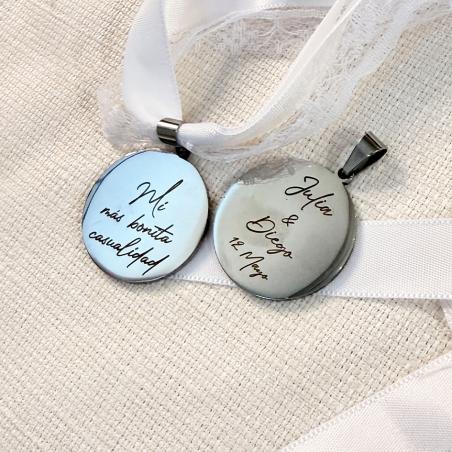 Medalla Personaliza para Ramo de Novia