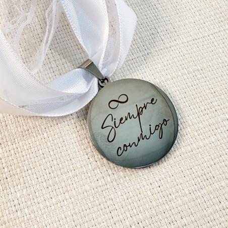 Medalla Personaliza para Ramo de Novia