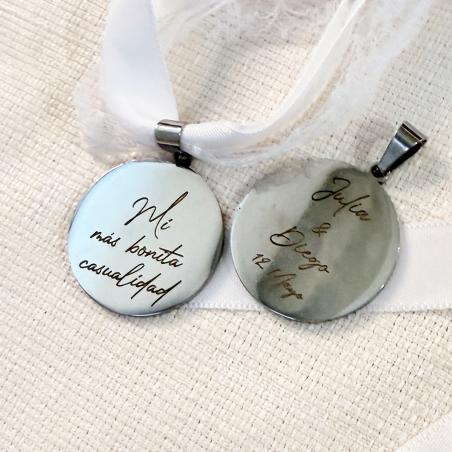 Medalla Personaliza para Ramo de Novia