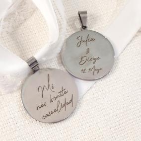 Medalla Personaliza para Ramo de Novia