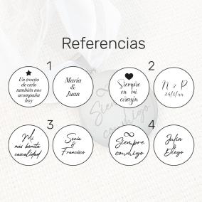 Medalla Personaliza para Ramo de Novia 2