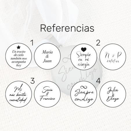 Medalla Personaliza para Ramo de Novia