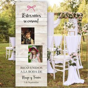 Banner de  Bienvenida "Estos niños se casan.."