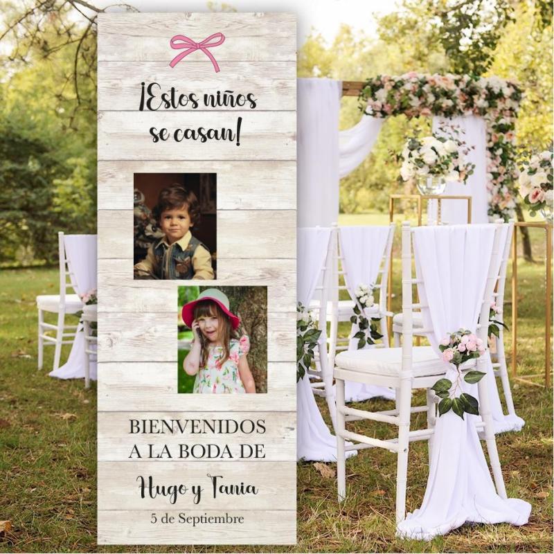Banner de  Bienvenida "Estos niños se casan.."