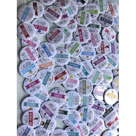 Pack 108 Chapas para Bodas
