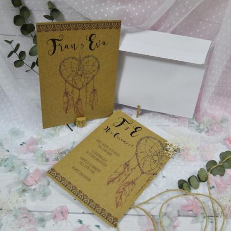 Invitación Kraft Atrapasueños