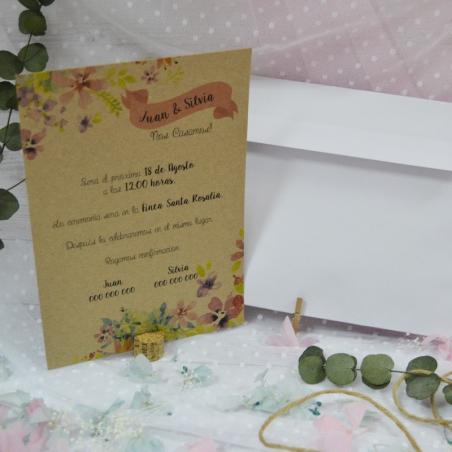 Invitación Kraft Divertida