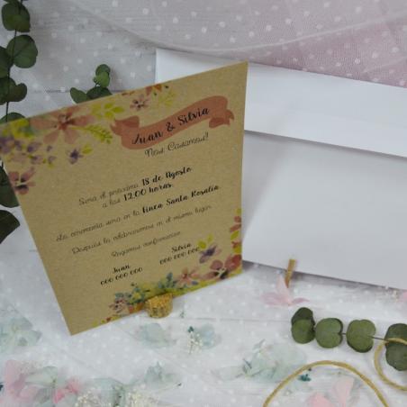 Invitación Kraft Divertida