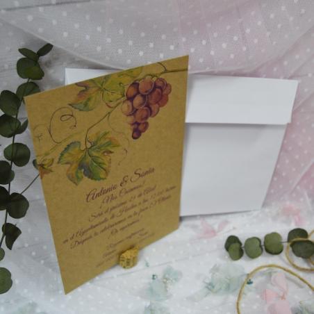 Invitación Kraft Viñas