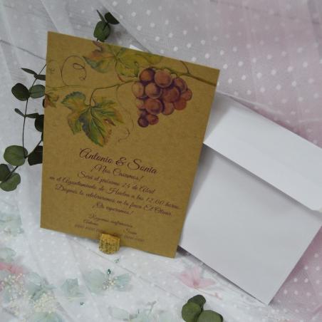 Invitación Kraft Viñas
