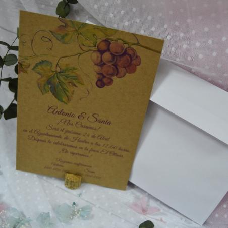 Invitación Kraft Viñas