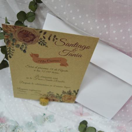 Invitación Kraft Original
