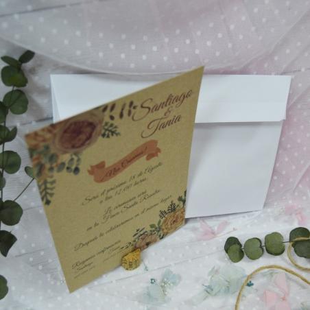 Invitación Kraft Original