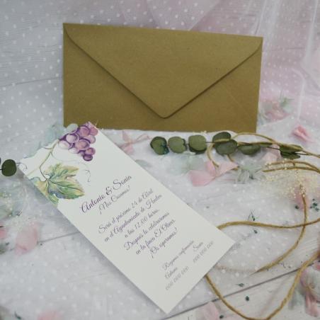 Invitación de Boda Vid