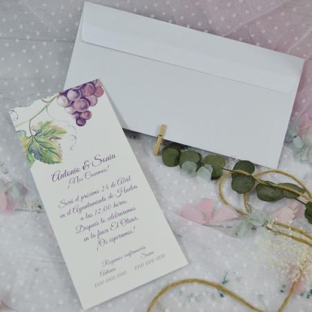 Invitación de Boda Vid