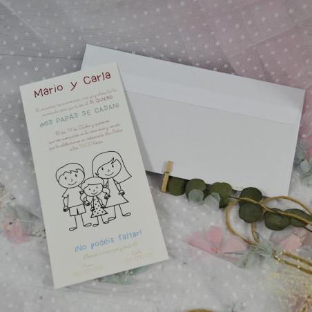 Invitación de Boda Familia