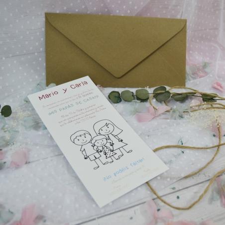 Invitación de Boda Familia