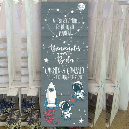 Banner de Bodas Astronautas