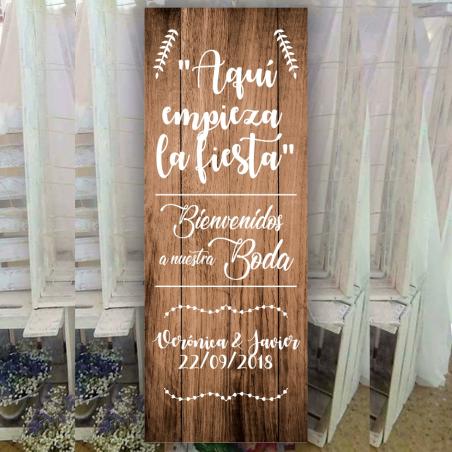Cartel Aqui empieza la Fiesta