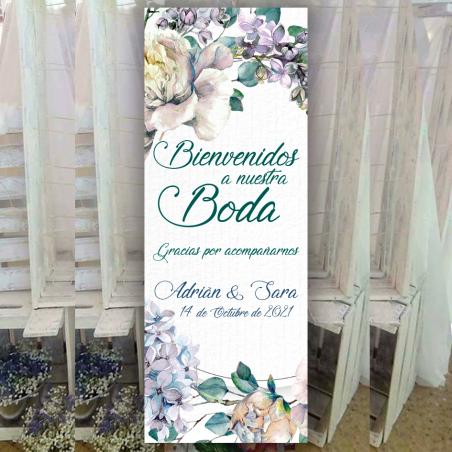 Cartel para Boda Elegante con Soporte