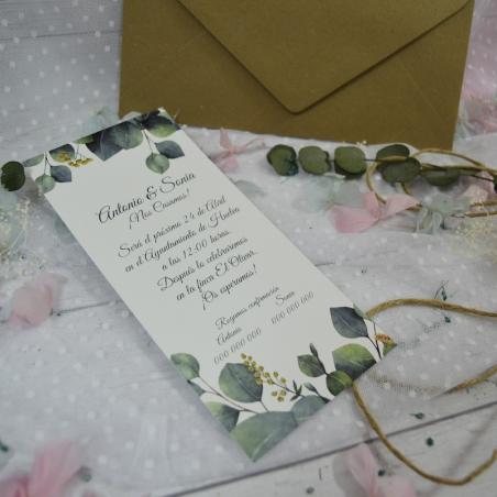 Invitación Eucalipto