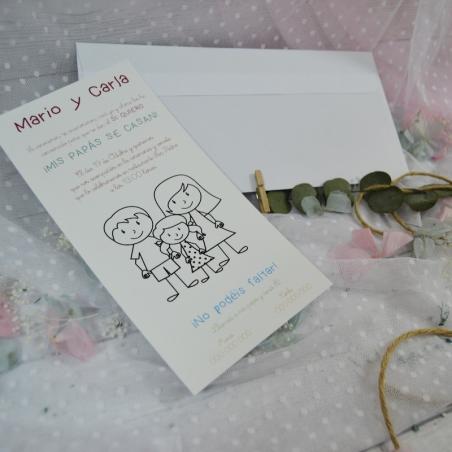 Invitación de Boda Familia