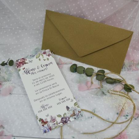 Invitación de Boda Mariposas